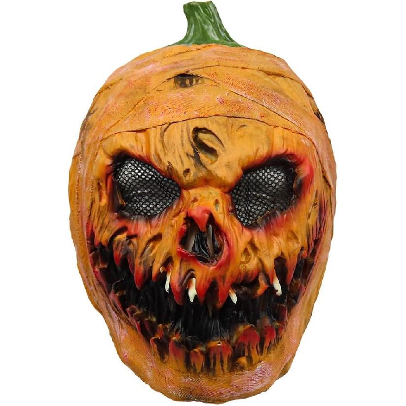 Creepy Halloween Pumpkin Mask, Novelty Latex Scary Halloween Costume Party Props