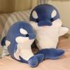 Ocean Animal Whale Doll Cute Aquarium Black Killer Whale Blue Whale Toy Doll Throw Pillow For Children