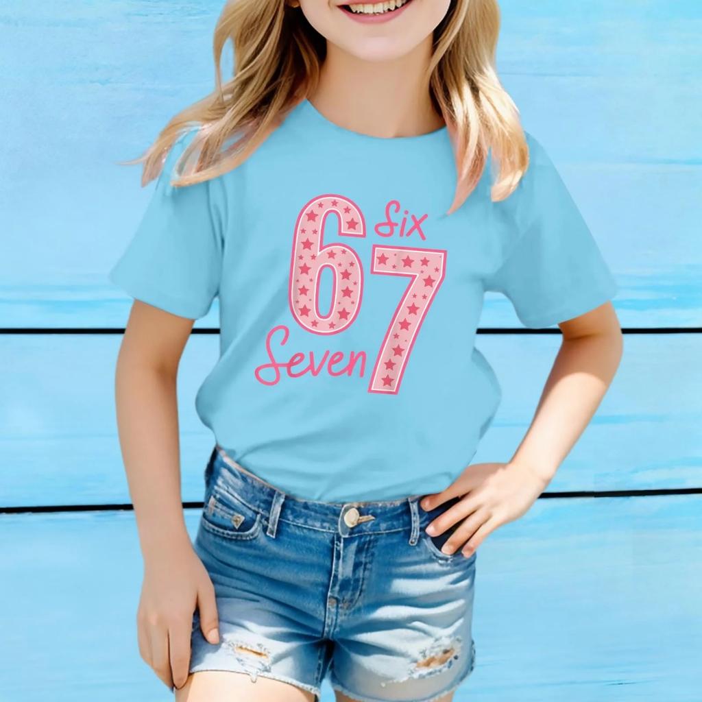 Fashion for Kids Girls Top Fashion Casual Children's Loose Comfortable Tee Clothing