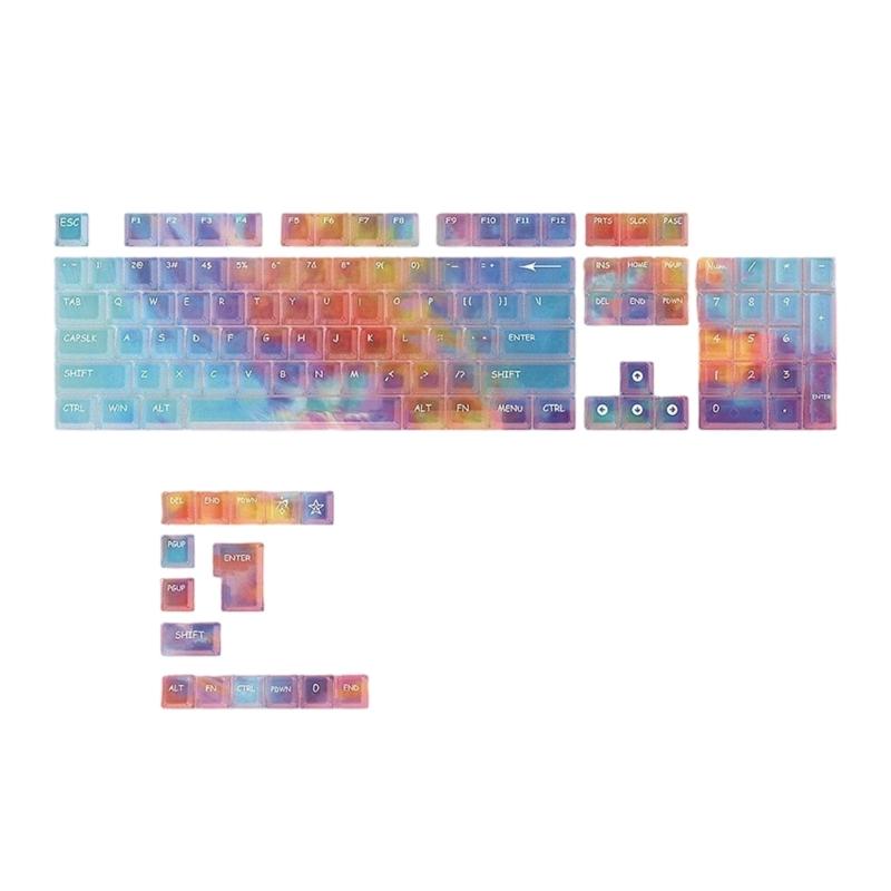 119pcs Replacement Keycaps OEM Height Design Multiple Theme for Mechanical Keyboards Premium PC Keycap Set