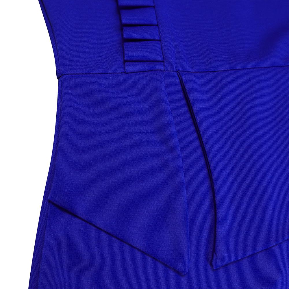 IHUASU женское осеннее однотонное зимнее элегантное офисное платье с длинным рукавом — фото 14