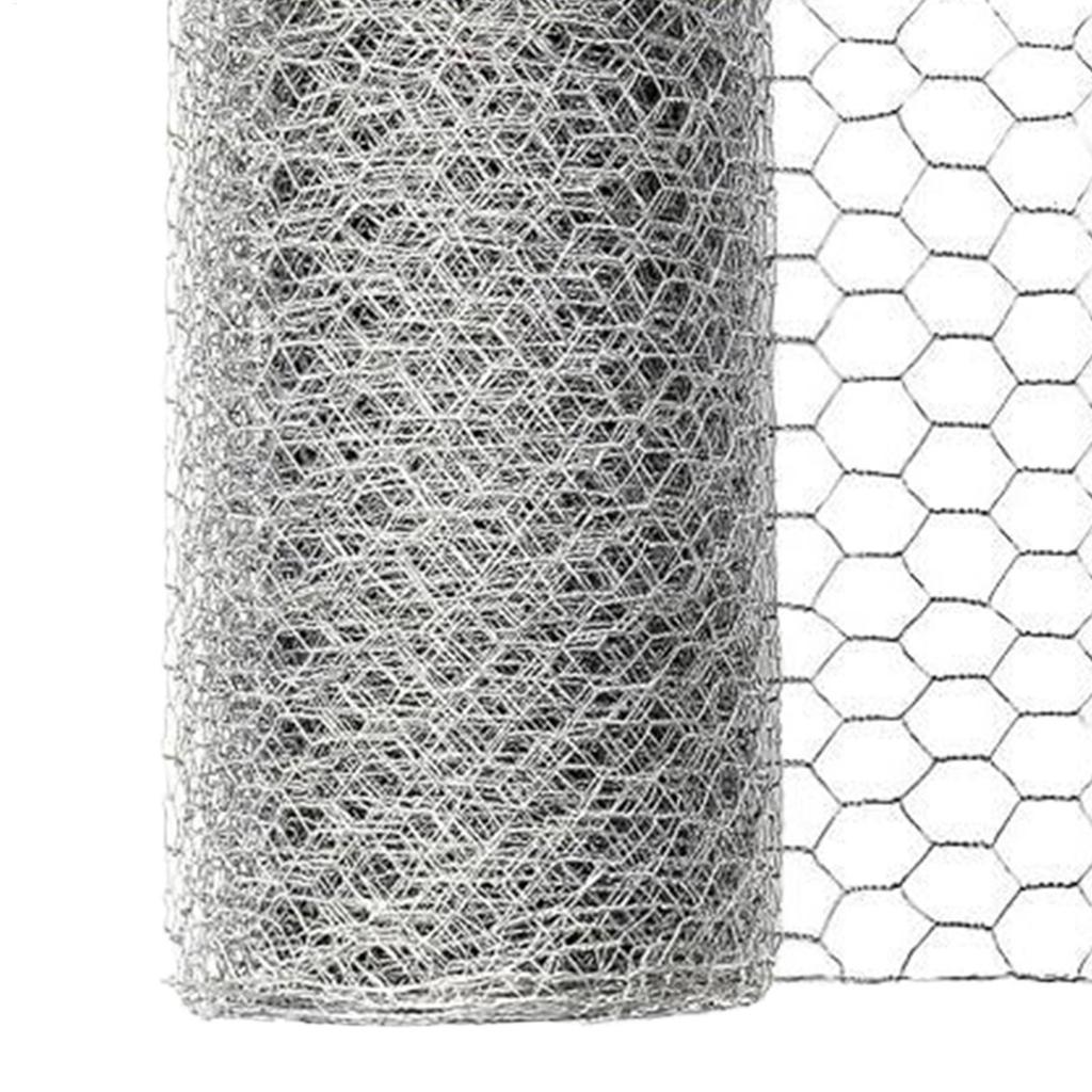 5m/10m/15m Farming Fence Mesh Poultry Netting Heavy Garden Fence Barrier Garden Net Mesh Pet Hexagonal Barrier Roll Mesh