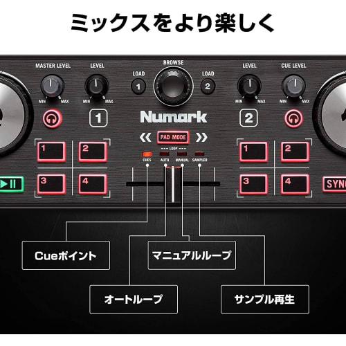 Numark DJ2GO2 Touch DJ Controller, Portable DJ Equipment, USB 2-Deck, Touch Sensor Wheels, Compact DJ Mixer, Serato DJ Lite, Built-in Audio Interface