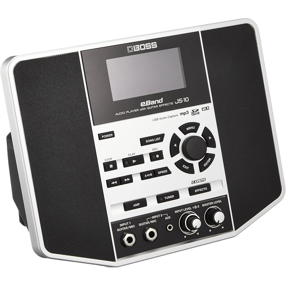 BOSS eBand JS-10 Audio Player for Guitar Practice with Direct Connection, Built-in Effects, 350+ Backing Tracks