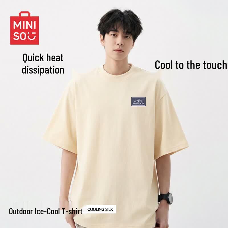 MINISO Men s Ice Silk Loose Fit T-Shirt 3XL