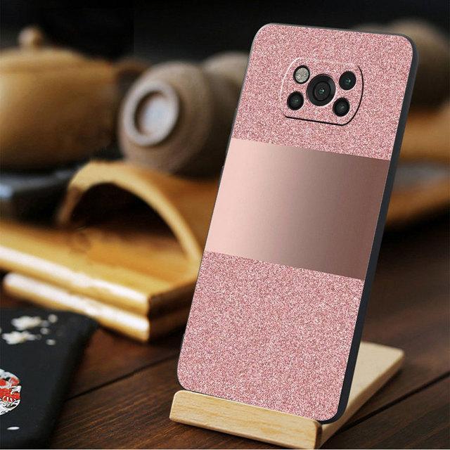 

Для Xiaomi Poco X3 Nfc M4 Pro 5g 11t F3 F4 Gt X4 M3 Mi 11 Lite 9t 10t Note 10 розово-розовый узор Bling Celular Coque Original For Mi 12