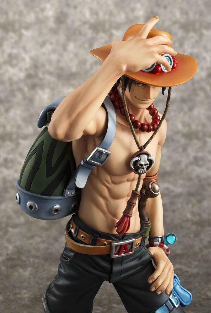 One Piece Portgas Ace 10th LIMITED 230mm Malovaná kompletní figurka Portrét.Of.Pirates NEO-DX D. Ver. (Další prodej Encore) Cca. ABS a PVC