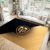 Leeds United Fußball Design Kristall Samt Teppich Gemütlich Kein?Rutschfester Teppich mit Aufdruck für Schlafzimmer Wohnzimmer Eingang