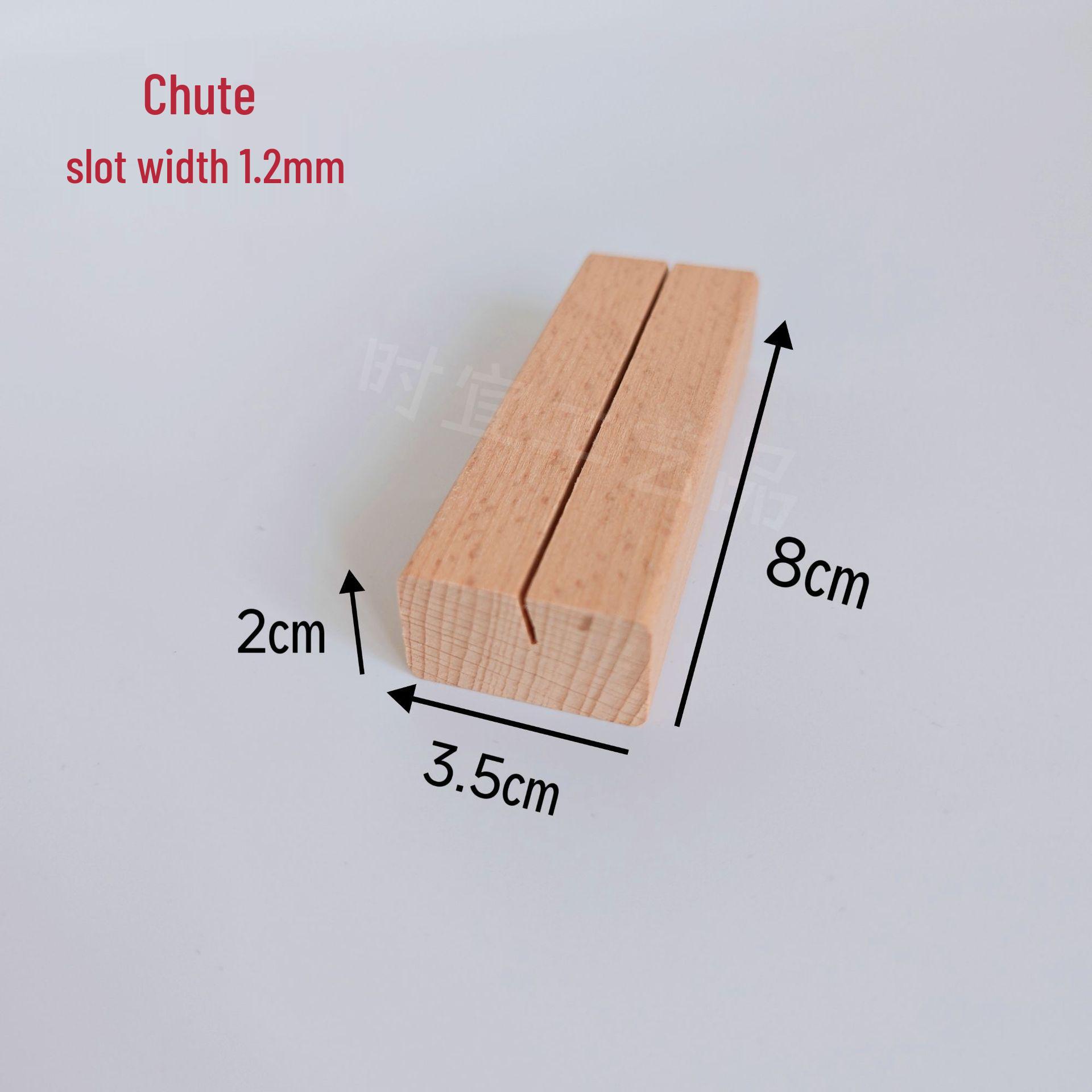 Solid Wood Business Card Holder and Calendar Base - Beech, Sapele, or Acrylic Options