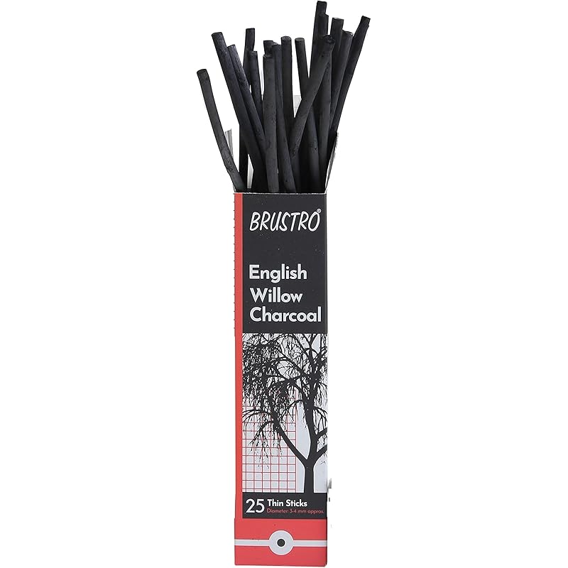 

Brustro English Willow Charcoal Thin (25 Sticks) Thin 25 sticks