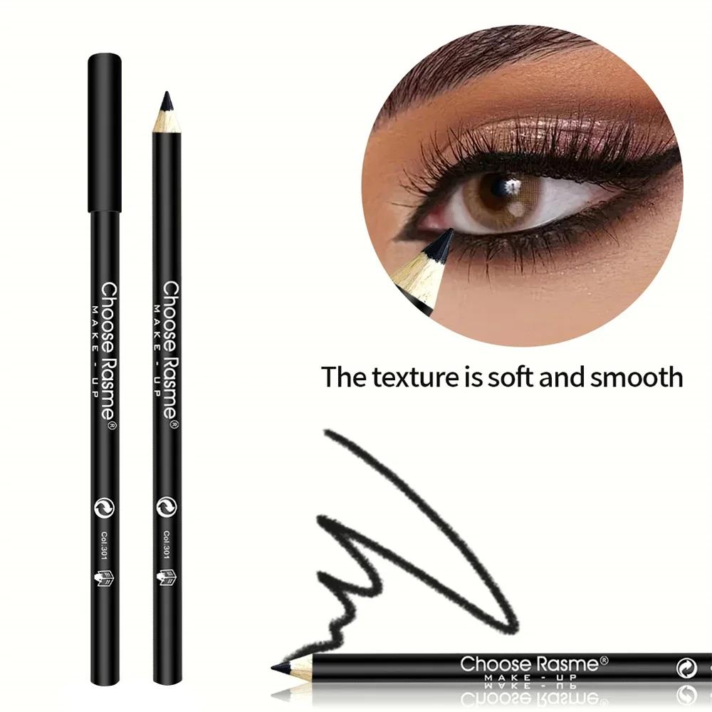 3 Adet Su Geçirmez ve Ter Geçirmez Siyah Eyeliner Kalemi - Uzun Süre Kalıcı Bulaşmaya Dayanıklı Cesur Göz Makyajı İçin, Mükemmel İçin Kolay Kaygan Formül