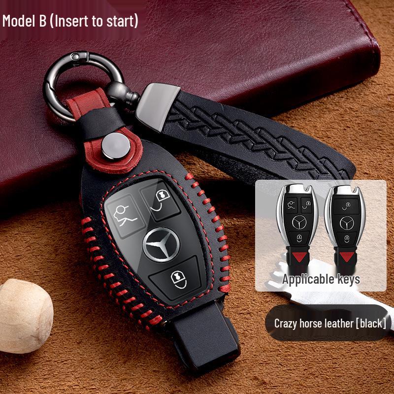 

Набор сумок для ключей из натуральной кожи для Mercedes-Benz S-Class C200L, нового C-Class, E-Class E300L и GLK300