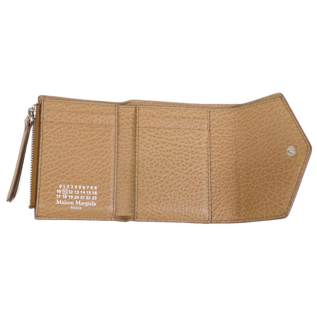 Maison Margiela [Good Condition] 11 S56UI0136 P0399 T2281 4 Stitches Tri-fold wallet (with Coin Pocket) beigeUsed