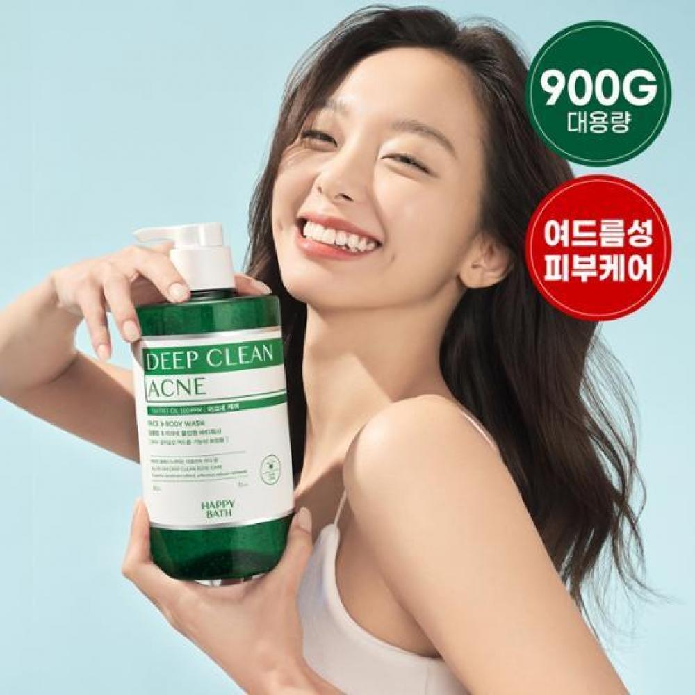 Buy Happy Bath Deep Clean Cica Tea Tree Back Body Wash 900g