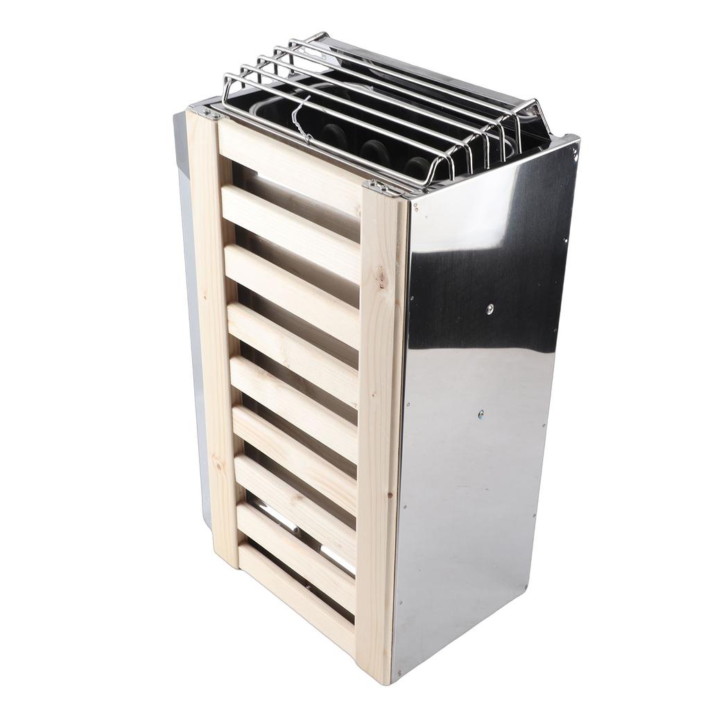 Nerezový saunový ohřívač 3,6 kW, vnitřní ovládání, topidlo pro domácí hotelové parní lázně