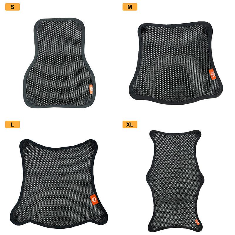 Motorcycle Summer Cooling Seat Cover Non-slip Double-layer Seat Mesh 3D Honeycomb Air Mesh Seat Cushion Motorcycle Accessories