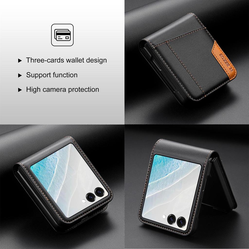 Colorful Stitch Card Slot Case for Samsung Galaxy Z Flip 3-7