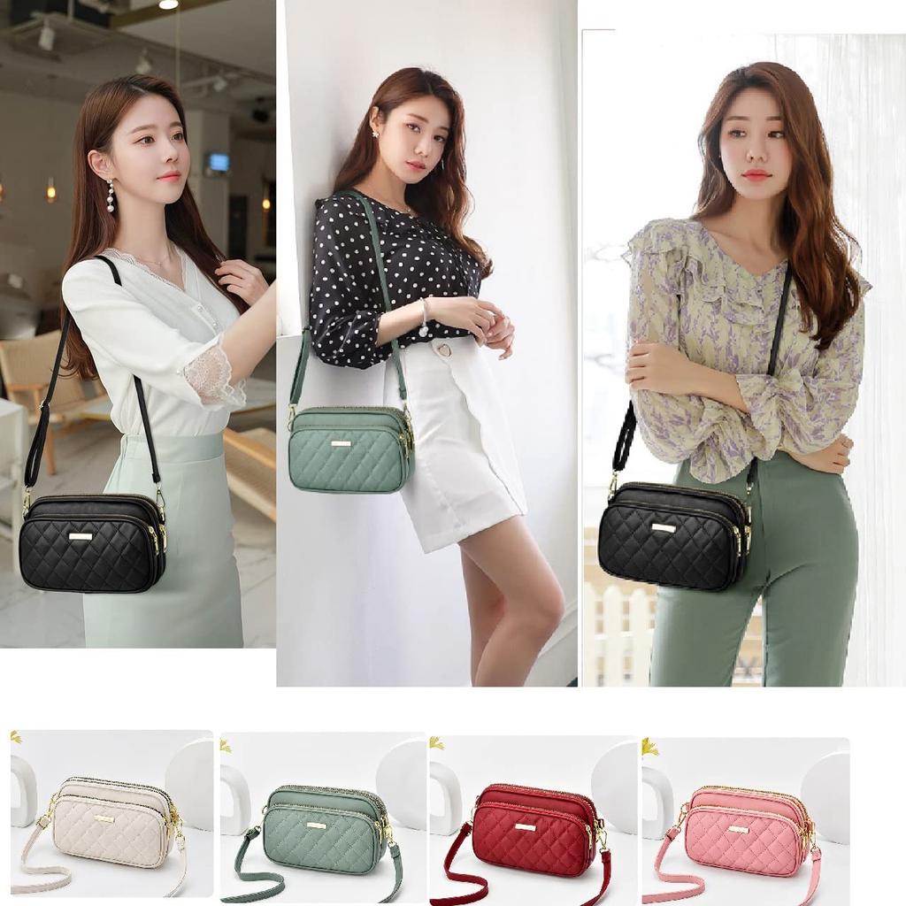 Brighttrust Women's Compact Mini PU Leather Shoulder Bag, Crossbody Bag, Party Bag (Black)