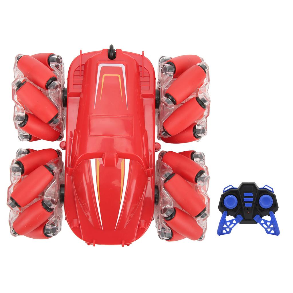 M2 2.4G LED Stunt Car 4 Wheel Drive Anti Interference Remote Control Car With Double Sided Led Lights 3.7V 500mAh for Kids Over 6 Years Old