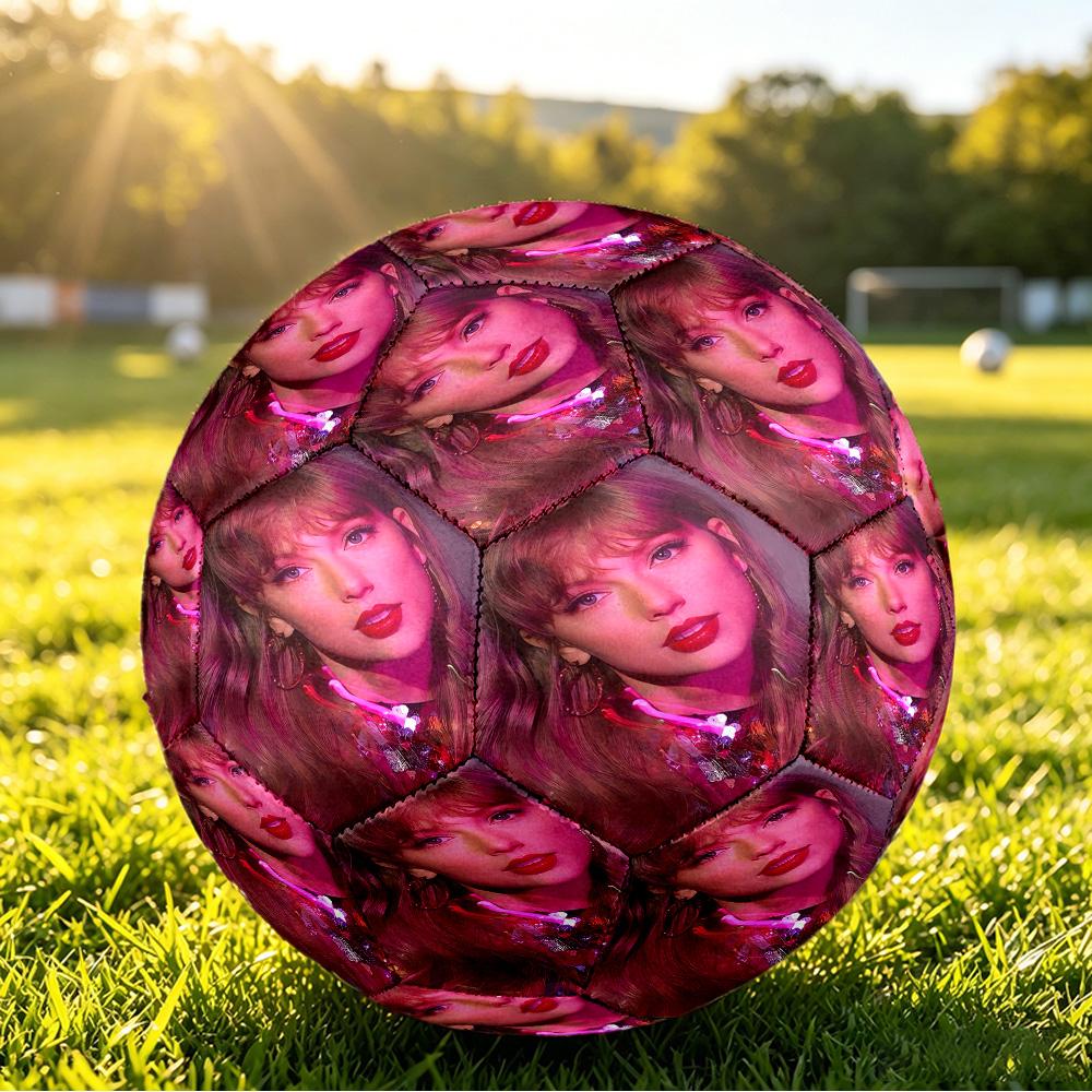 Taylor Swift Print Size 5 Soccer Ball Durable Shock?Absorbing Sports Ball For Training Match Outdoor Playing