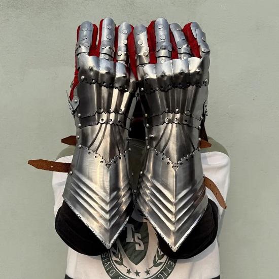 Medieval Armor Gauntlet Gloves Knight Armor Costume Gauntlets