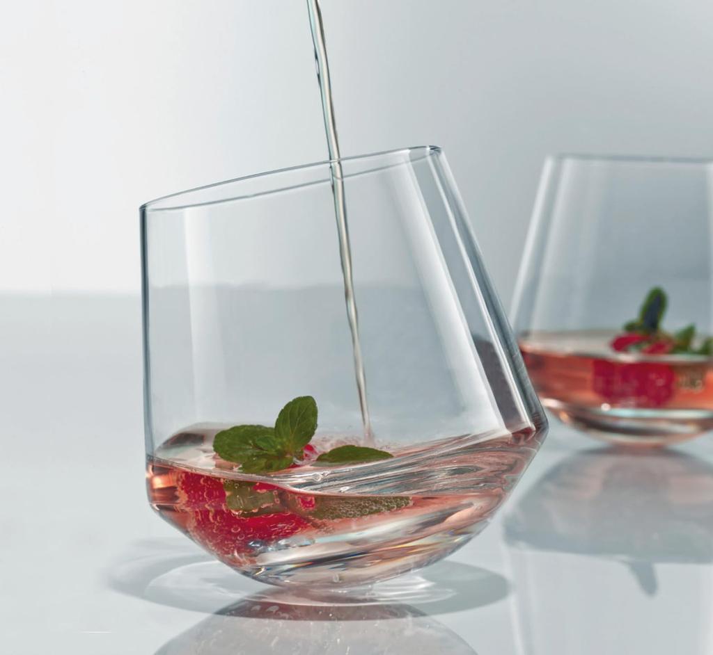 ZWIESEL GLAS Dancing Tumblers for Party Use, Perfect for Water, Mineral Water, and Soft Drinks, Pair of 2, Machine-Made (m123629)