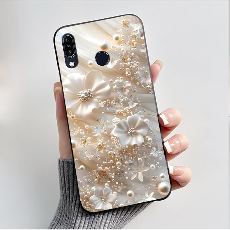 Soft TPU Case For ASUS Zenfone Max Pro M1 ZB601KL ZB602K ZB555KL Flowers Painting Silicone Case UltraThin Back Protective Cover