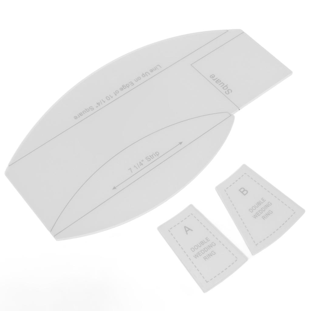 Sewing Ruler Set DIY Transparent Acrylic with Clear Printing Process for Measurement Drawing Crafts