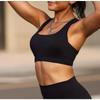 Damen S Übergröße Kabelloser Sport-BH Stoßdämpfend Schnelltrocknend Yoga Fitness