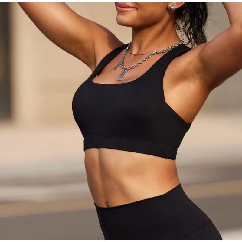 Damen S Übergröße Kabelloser Sport-BH Stoßdämpfend Schnelltrocknend Yoga Fitness