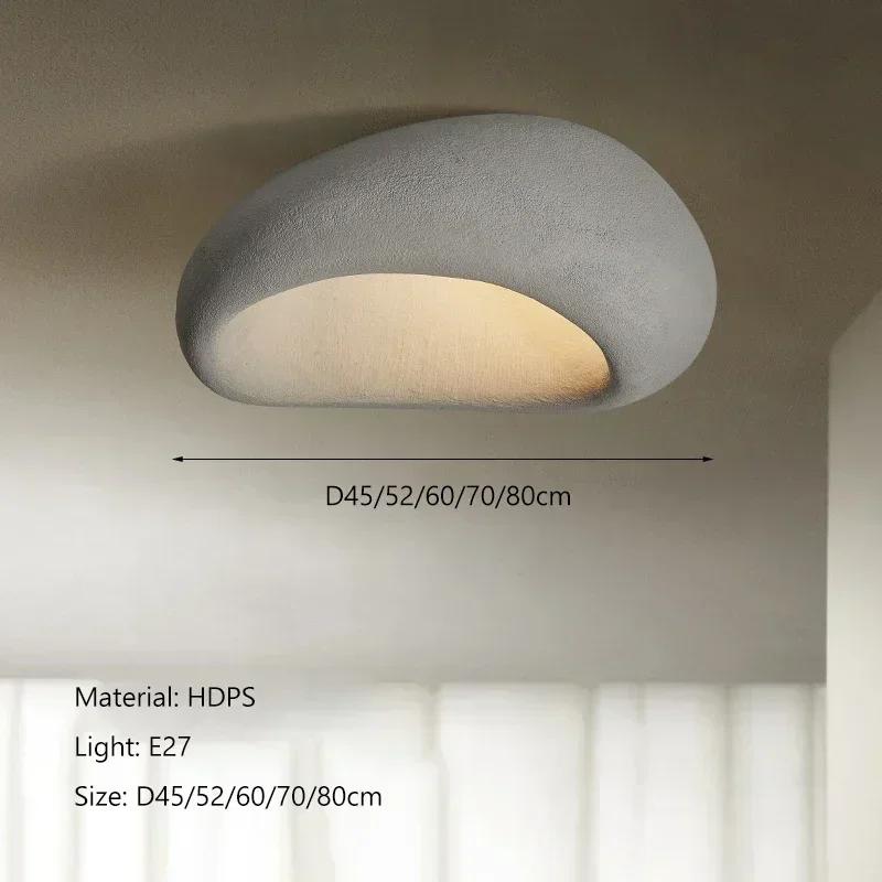 Nordic Minimalist Wabi Sabi Affordable Luxury Chandelier Cream Style Bedroom Ceiling Lights Lustre Home Decor E27 LED Fixtures