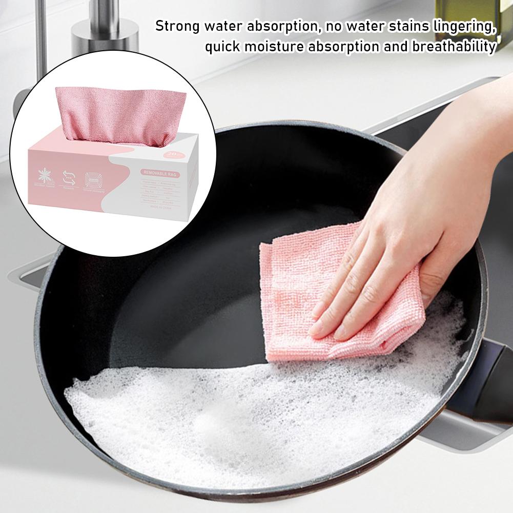 Reusable Microfiber Cleaning Cloth 20PCS Scratch-Free Ultra Absorbent Multi-Purpose Drying Wipe