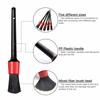 Pinceau de Détail, 5pcs Auto Detailing Brush Set, Cleaner Brush Set, Brush pour La Voiture Moto Roues de Nettoyage Automobile