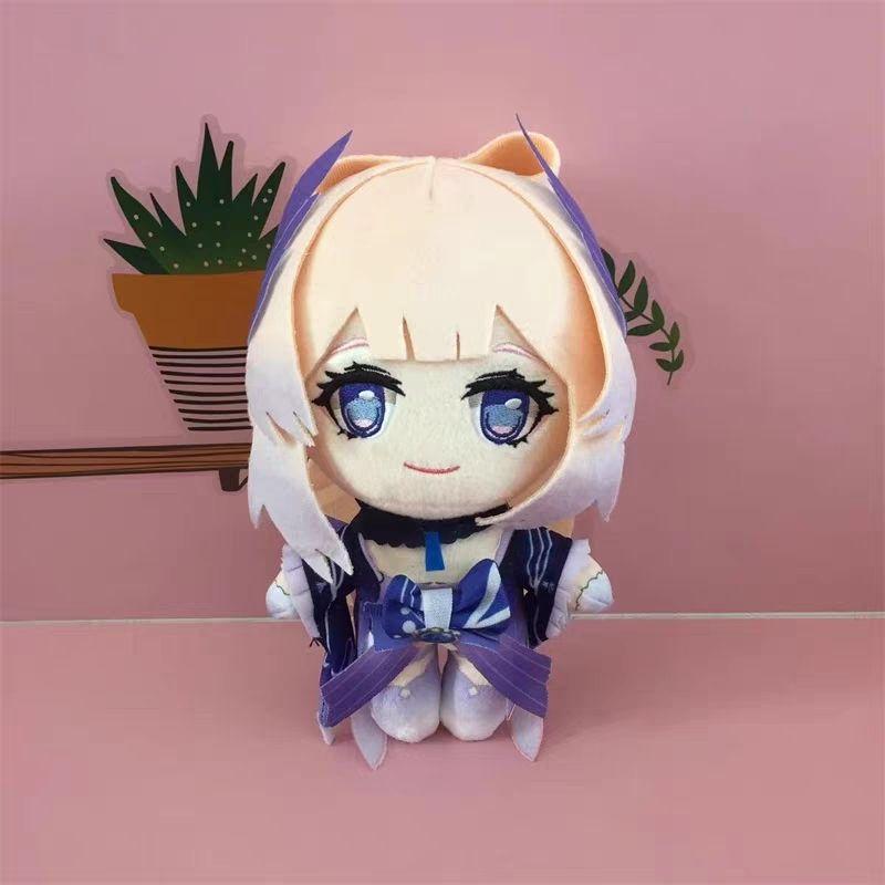 Neues Niedliches Genshin Impact 20cm Plüschtier Set 15 Charaktere Niedliche Weiche Baumwollpuppe Spiel Anime Figur Fans Sammlung Geburtstagsgeschenk für Kinder Heimdekoration