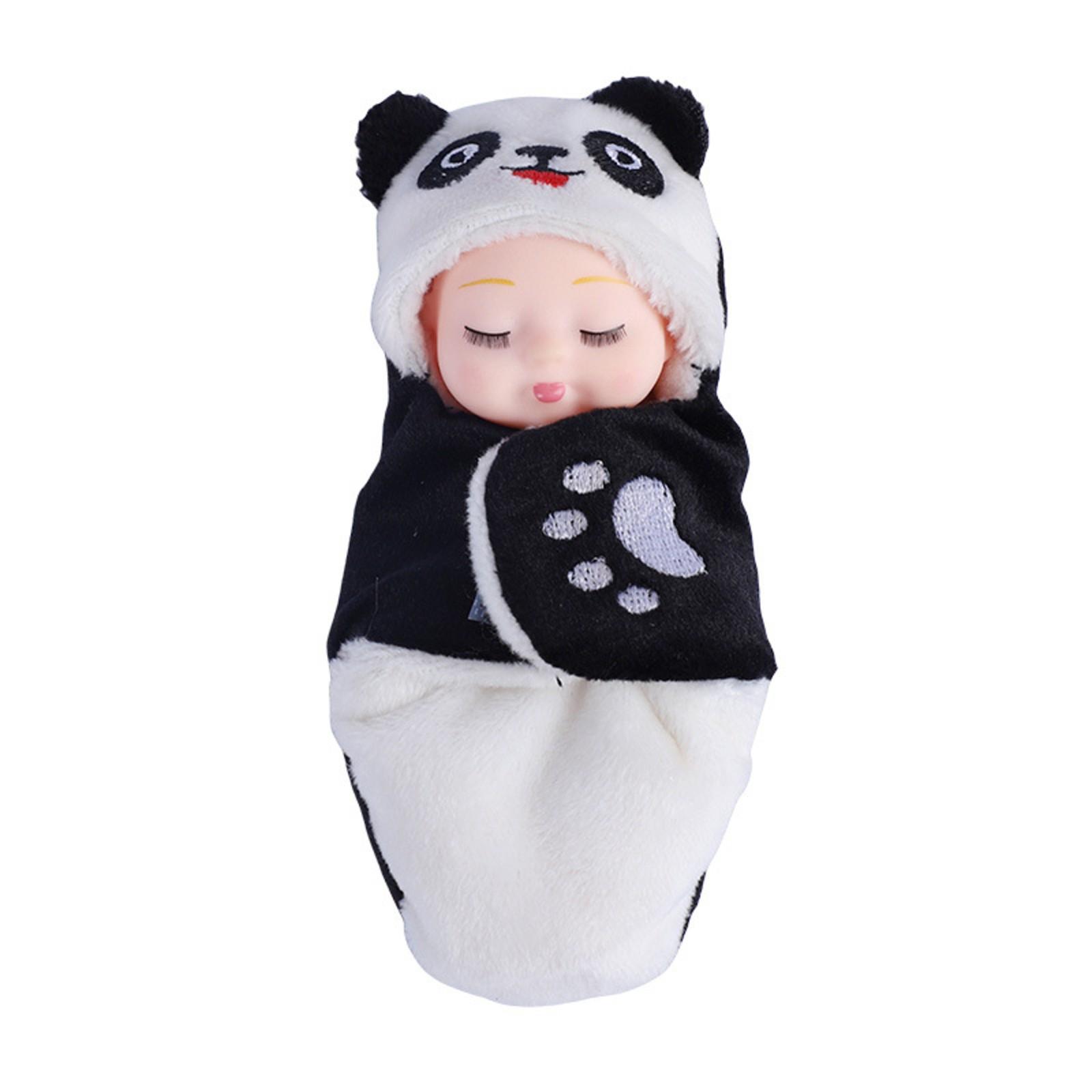 

4-дюймовые куклы-младенцы, набор из 6 предметов, реалистичные игрушки-куклы с милой одеждой для кукол ручной работы, подходящие для детей от 3 лет и старше One Size чёрный