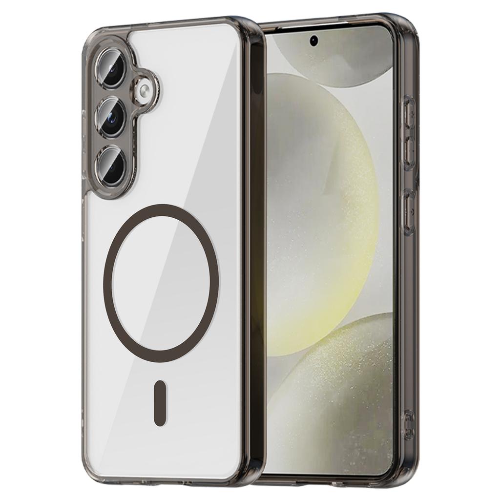 For Samsung Galaxy S24 Phone Case, Magnetic Shockproof Transparent Cover for Samsung Galaxy S24