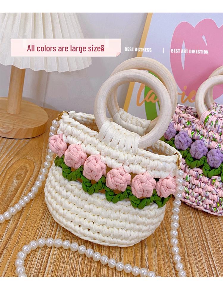 Tulip Hand-Woven Crossbody Bag DIY Kit - Perfect Gift for Your Bestie or Girlfriend