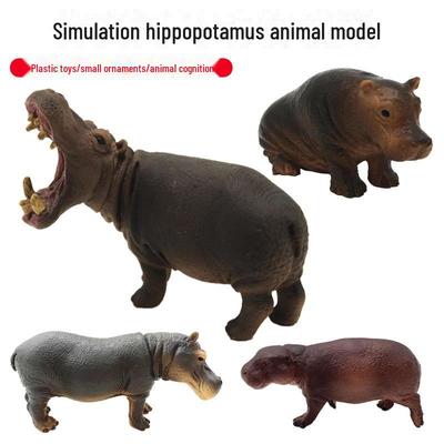 Pädagogisches Afrikanische Wildtiere Nilpferd PVC Modell Set