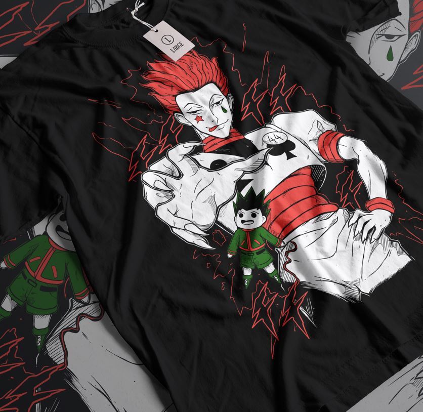 Hisoka T-Shirt Hunter X Hunter Manga Strip HXH Anime Gift Unisex Shirt All Size