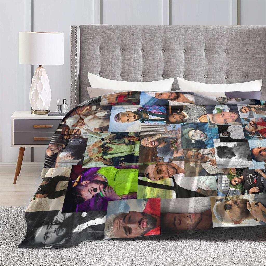 Maluma Rapper Super Warm Blanket  Travel Office Plush Throw Blanket Comfortable Outdoor Flannel Bedspread Sofa Bed Cover