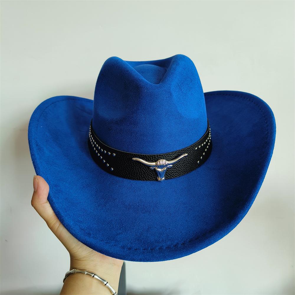 new western cowboy hat men suede hat wide brim cowboy hat with belt viet knight hat women sun protect cowgirl hat light hat