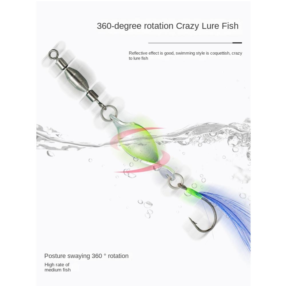 5pcs Sequin Spoon Metal Wobbler Spinner Bait Sequins Crank Bait 2025 Rotating Spinner Spoon