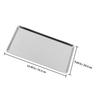 High Shine Stainless Steel Rectangular Food Tray Simple Elegant Design for Home Kitchen Restaurant Barbecue Dessert Cold Noodle