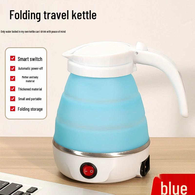 Portable Folding Silicone Electric Kettle - Compact Travel Water Boiler for Dorms & Hotels