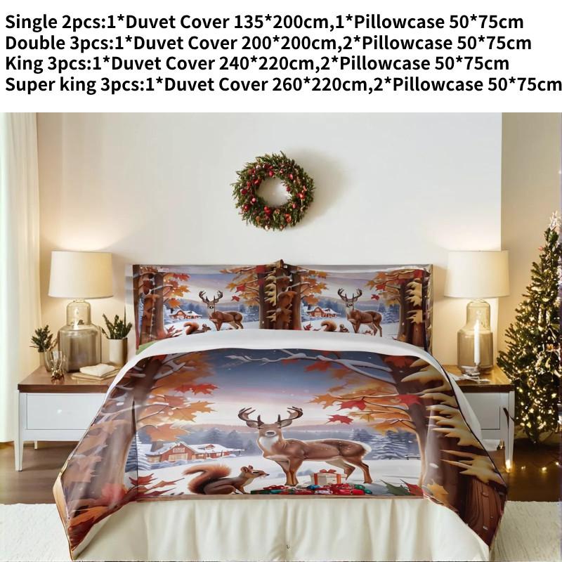 Soft And Cozy 3 Piece Bedding Set With Digital Print Cartoon Anime Design For Stylish Bedrooms