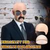 Cosplay Latex Bald Cap Realistic Soft Breathable Fake Bald Head Hat for Halloween Costume Theatrical Performance Makeup