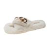 Mao Mao slippers women's outer wear 2025 new autumn and winter Korean version thick bottom height increase small home plush cotton slippers
