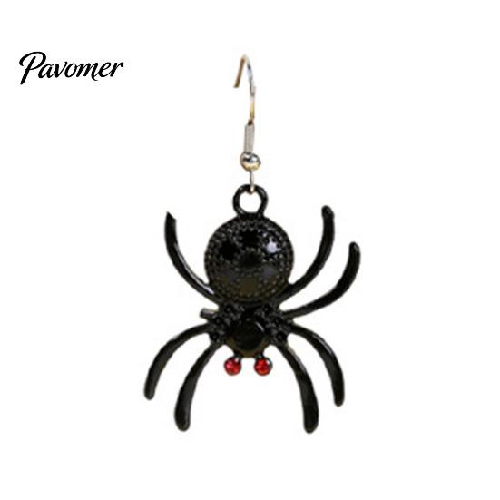 Kostümparty Ohrschmuck 1 Paar Halloween-Ohrringe für Damen, Skelett Spinne Kürbis Detaillierte Legierungsanhänger Geist Fledermaus Ohrhänger, Gothic