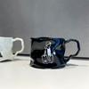 Creative Ceramic Irregular Mug Pair Simple Couple Cup Gift Office Coffee Cup Breakfast Milk Tea Cup
