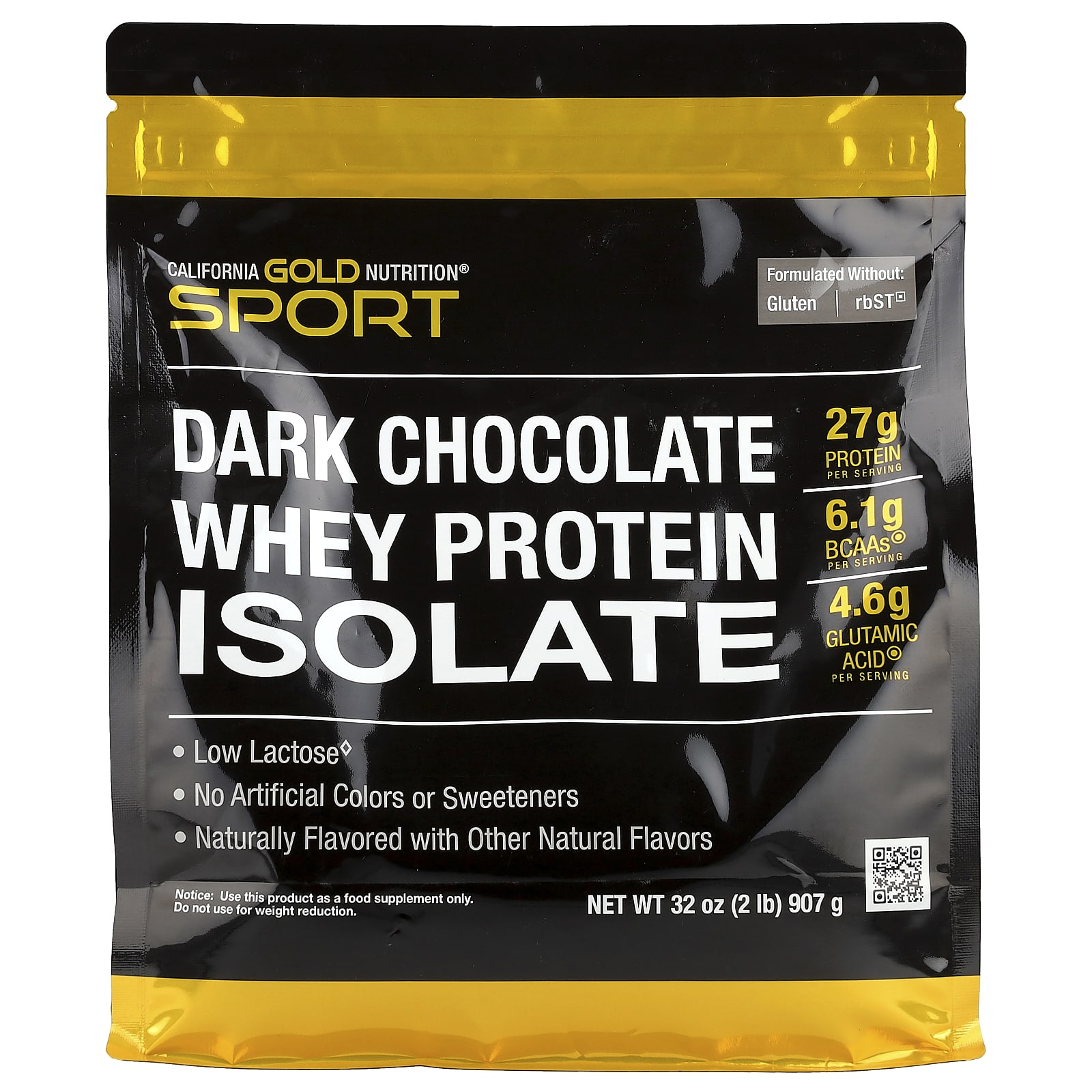 

Sports, Whey Protein Isolate, Dark Chocolate, 907G (2Lb)